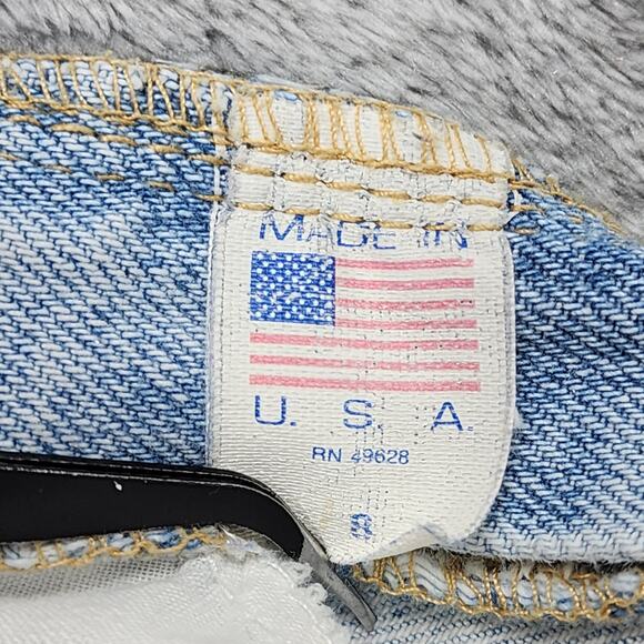 Vintage Zena Jeans Women 8 Blue High Rise Tapered Baggy Light Wash Grunge Skater - Picture 7 of 13